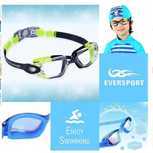 MS: 0405256 - Combo Kính bơi trẻ em siêu rõ EverSport